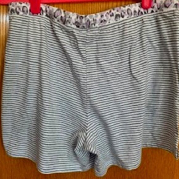 Women Carole Hochman Pull-On Drawstring Striped Shorts 100% Cotton Sz: M/M - Picture 5 of 5